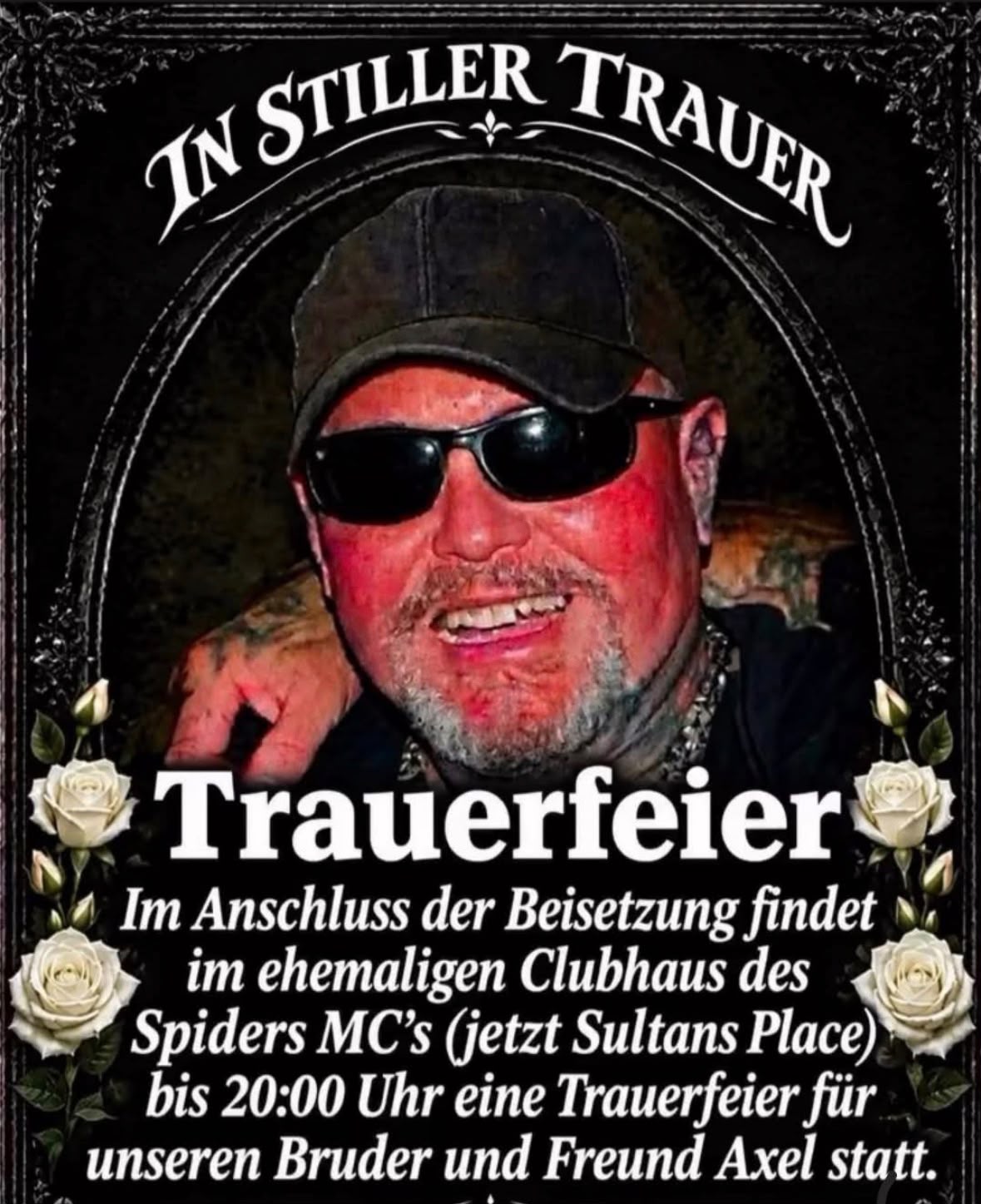 Trauerfeier für Axel am 29. Oktober 2026